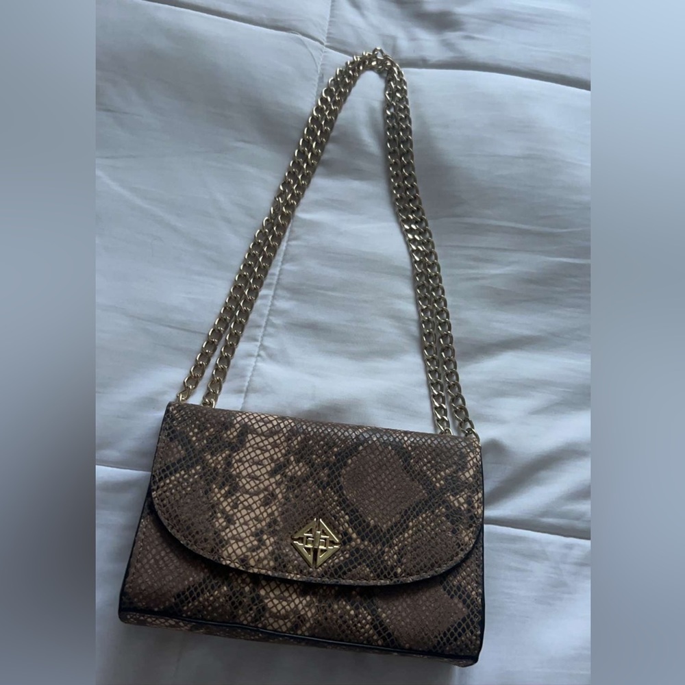 Snake print shoulder/cross body purse